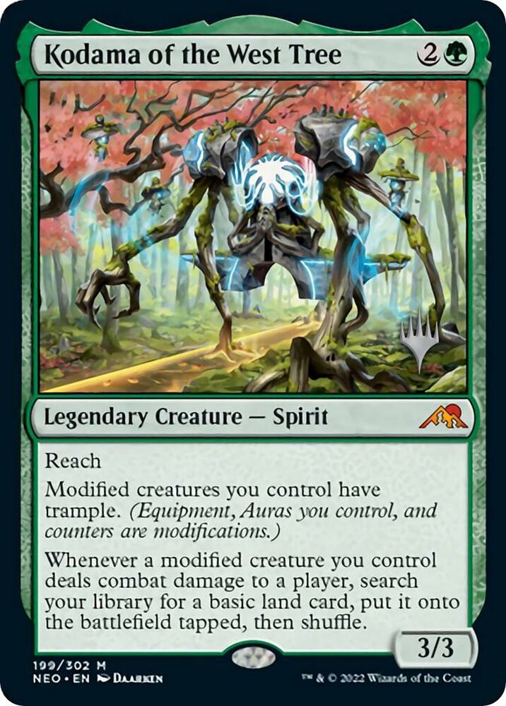 Kodama of the West Tree 199 (Promo Pack: Kamigawa: Neon Dynasty)  - Foil