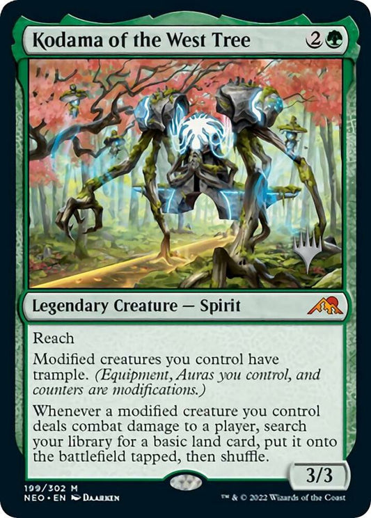 Kodama of the West Tree 199 (Promo Pack: Kamigawa: Neon Dynasty)  - Foil