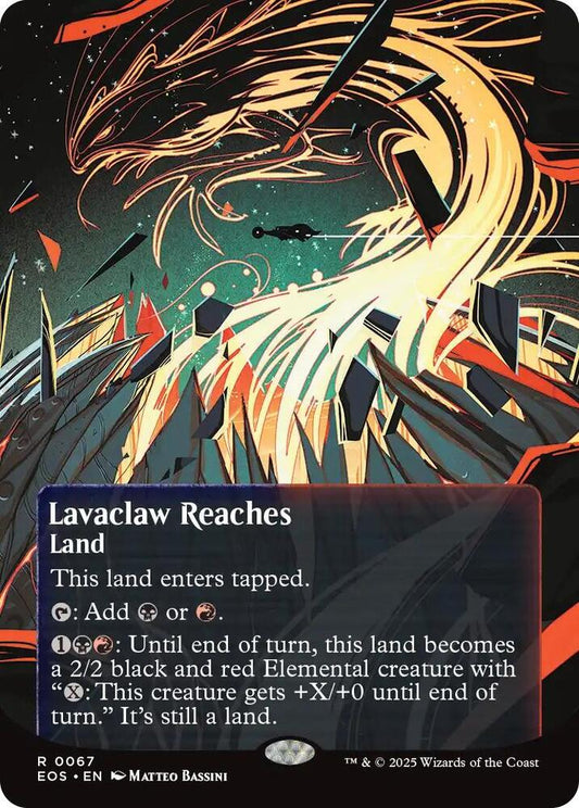 Lavaclaw Reaches  67 (Edge of Eternities: Stellar Sights)  - Borderless Foil