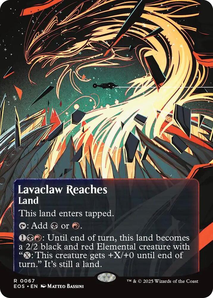 Lavaclaw Reaches  67 (Edge of Eternities: Stellar Sights)  - Borderless Foil