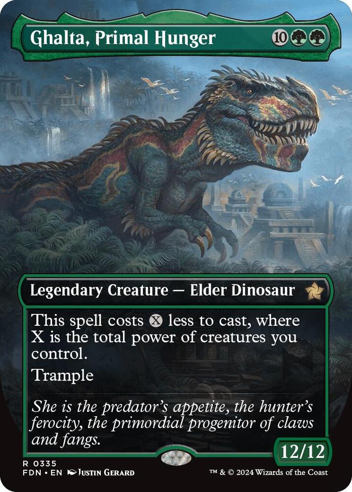 Ghalta, Primal Hunger 335/291 (Foundations)  - Borderless