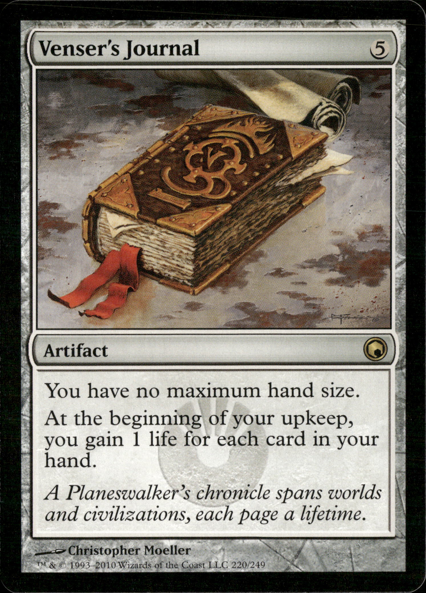 Magic The Gathering Scars of Mirrodin  220 Venser's Journal R NM