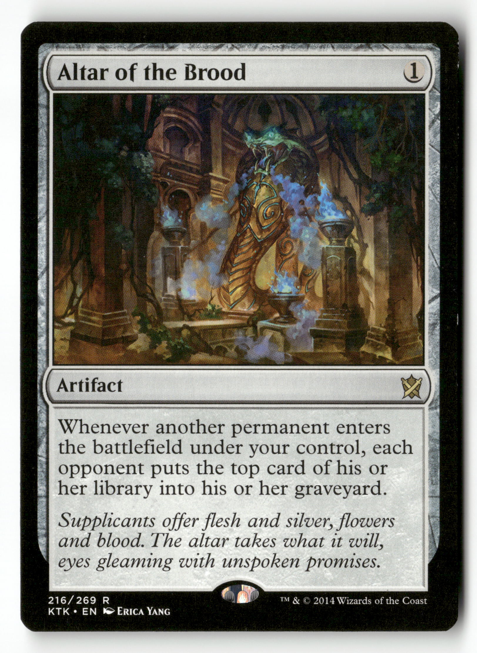 MTG Khans of Tarkir 216 Altar of the Brood R NM