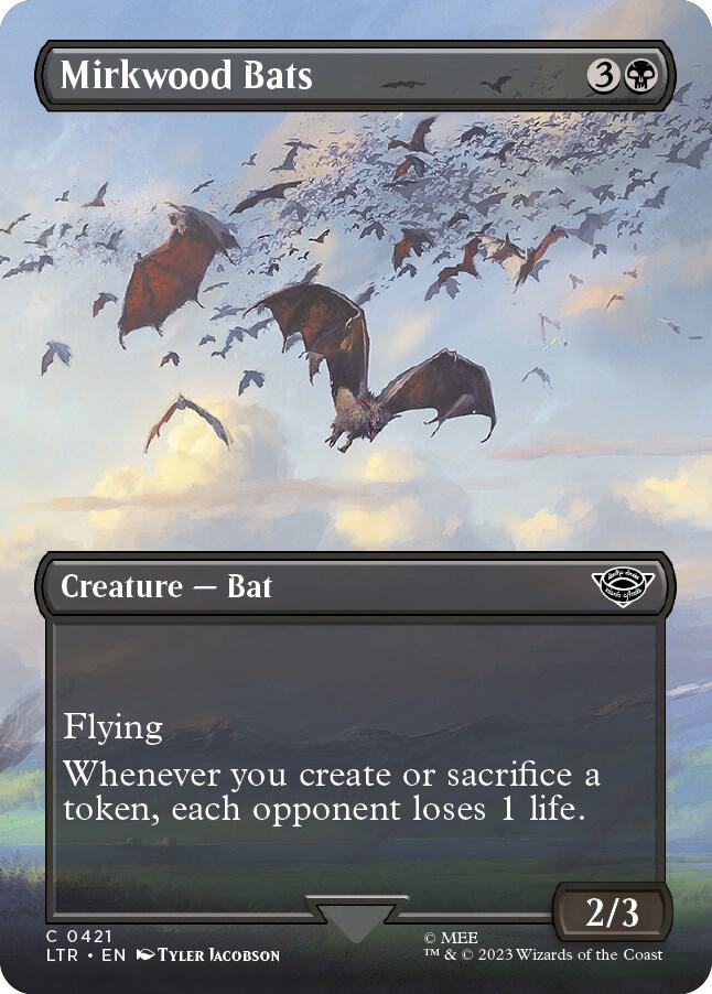 Mirkwood Bats 421 (Universes Beyond: The Lord of the Rings: Tales of Middle-earth)  - Borderless Foil
