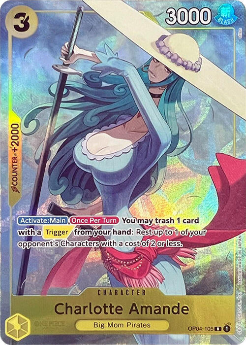 Charlotte Amande (PCC Vol.1) OP04-105 (One Piece Promotion Cards)  - Alternate Art Foil