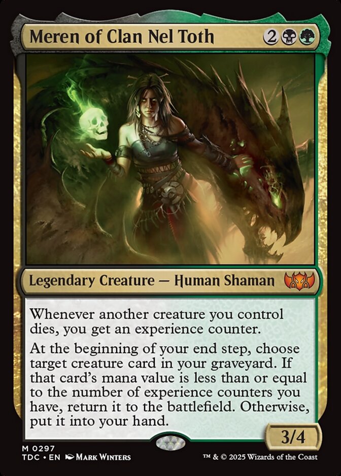 Meren of Clan Nel Toth 297 (Commander: Tarkir: Dragonstorm) 