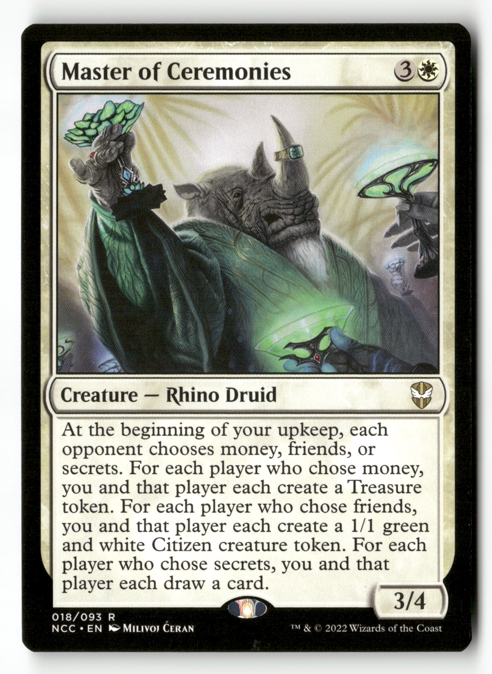 MTG Commander: Streets of New Capenna 18 Master of Ceremonies R NM