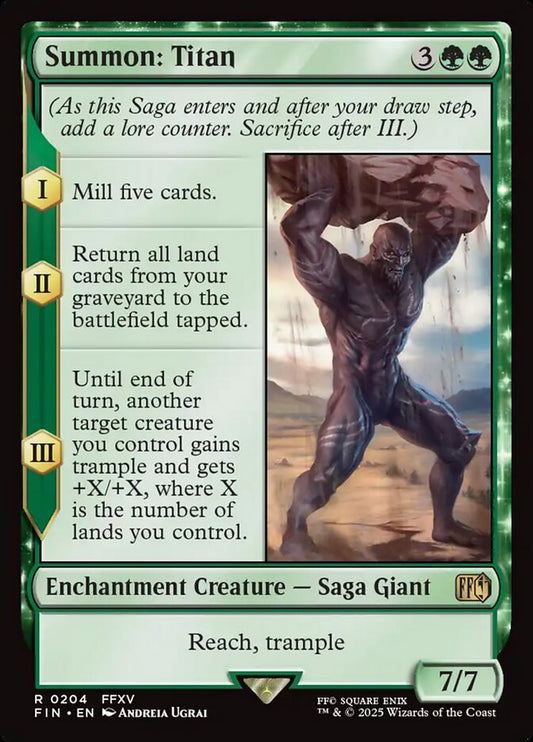 Summon: Titan 204 (FINAL FANTASY)  - Foil