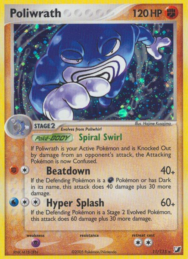 Poliwrath 11/115 (Unseen Forces)  - Holofoil