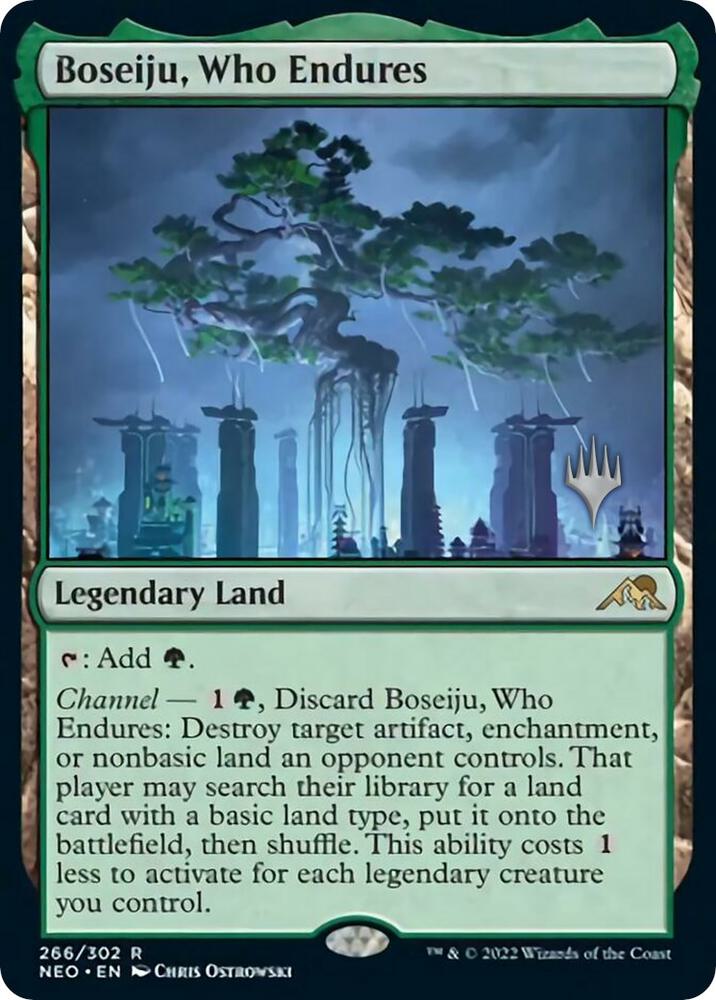 Boseiju Who Endures 266 (Promo Pack: Kamigawa: Neon Dynasty)  - Foil