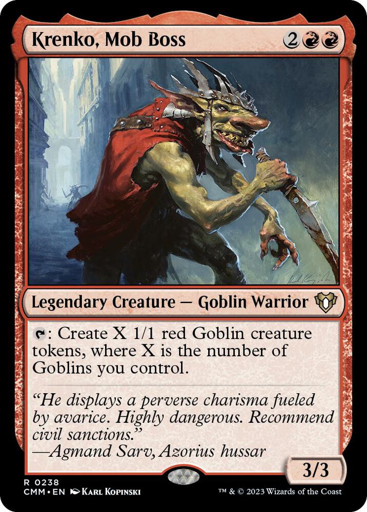 Krenko, Mob Boss 238/451 (Commander Masters) 