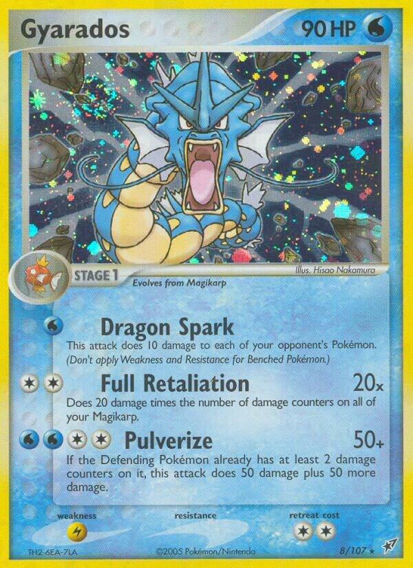 Gyarados 8/107 (Deoxys)  - Holofoil