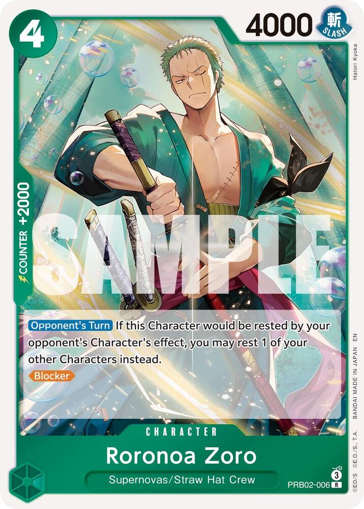 Roronoa Zoro PRB02-006 (Premium Booster -The Best- Vol. 2)  - Foil