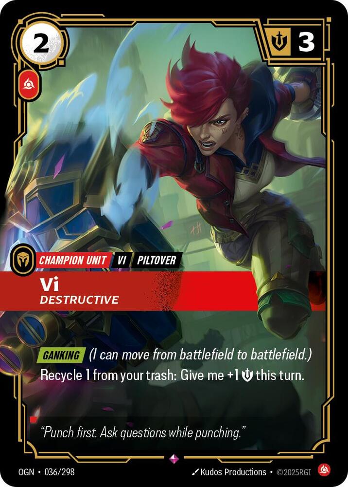 Vi - Destructive 36/298 (Origins)  - Foil