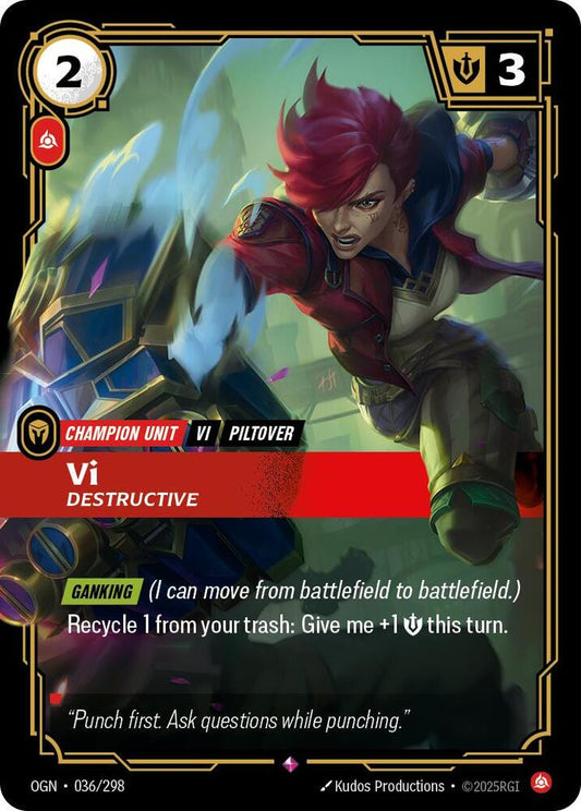 Vi - Destructive 36/298 (Origins)  - Foil
