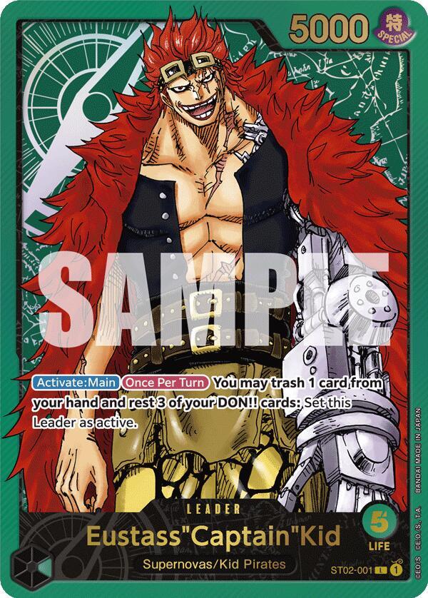 Eustass"Captain"Kid (PCC Leader) ST02-001 (One Piece Promotion Cards)  - Foil