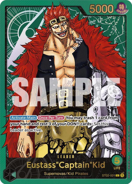 Eustass"Captain"Kid (PCC Leader) ST02-001 (One Piece Promotion Cards)  - Foil