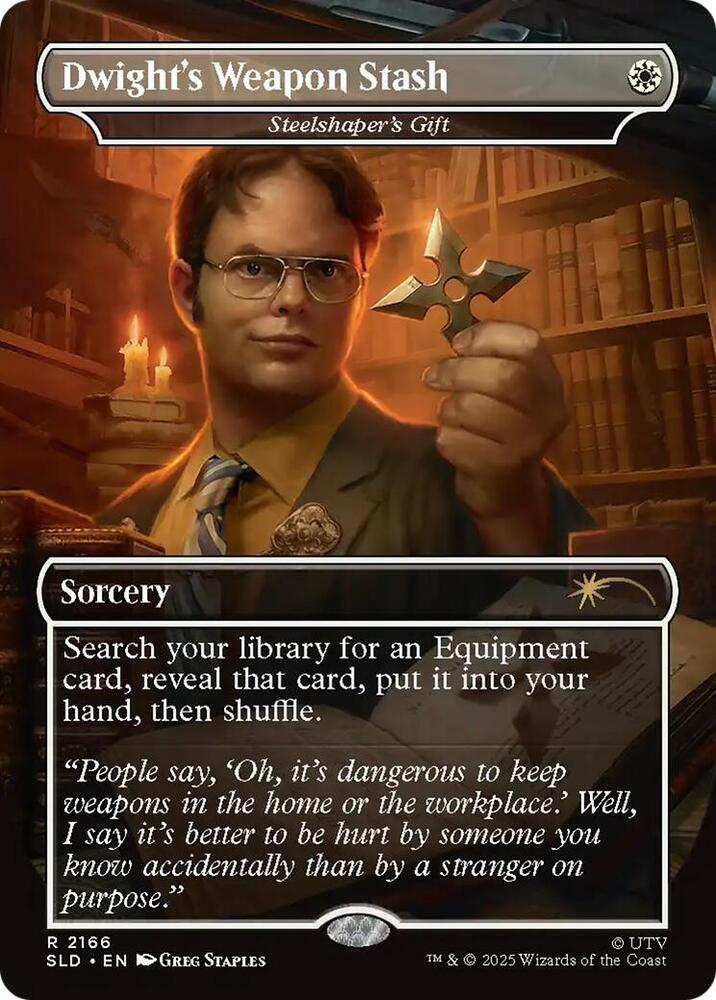 Dwight's Weapon Stash // Steelshapers Gift 2166 (Secret Lair Drop Series)  - Borderless Foil