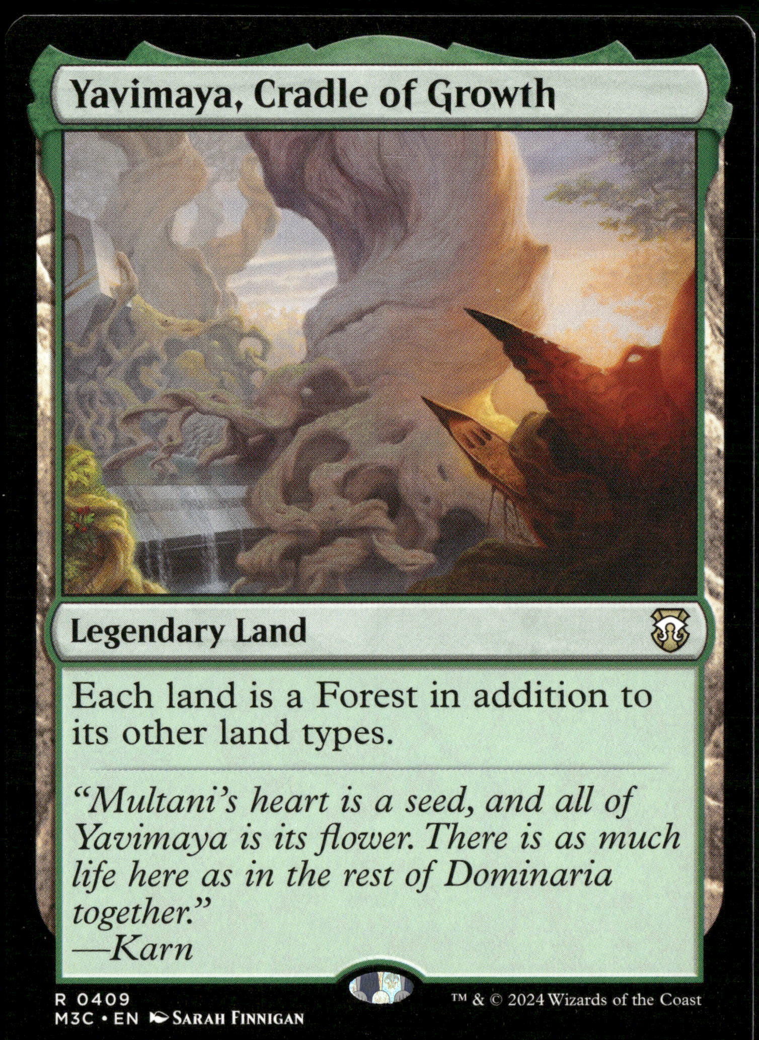 Magic The Gathering Commander: Modern Horizons 3 409 Yavimaya, Cradle of Growth R NM