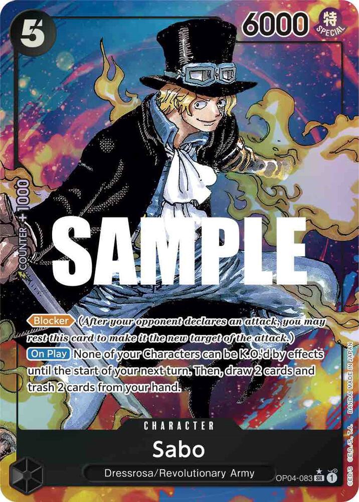 Sabo OP04-083 (Kingdoms of Intrigue)  - Alternate Art Foil
