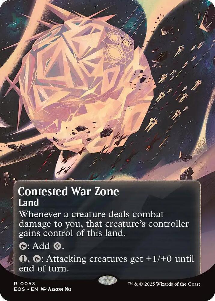 Contested War Zone  53/45 (Edge of Eternities: Stellar Sights)  - Borderless
