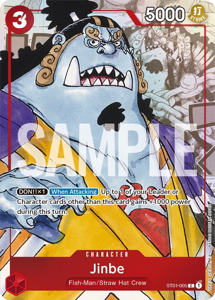 Jinbe (PCC 25th) ST01-005 (One Piece Promotion Cards)  - Alternate Art Foil