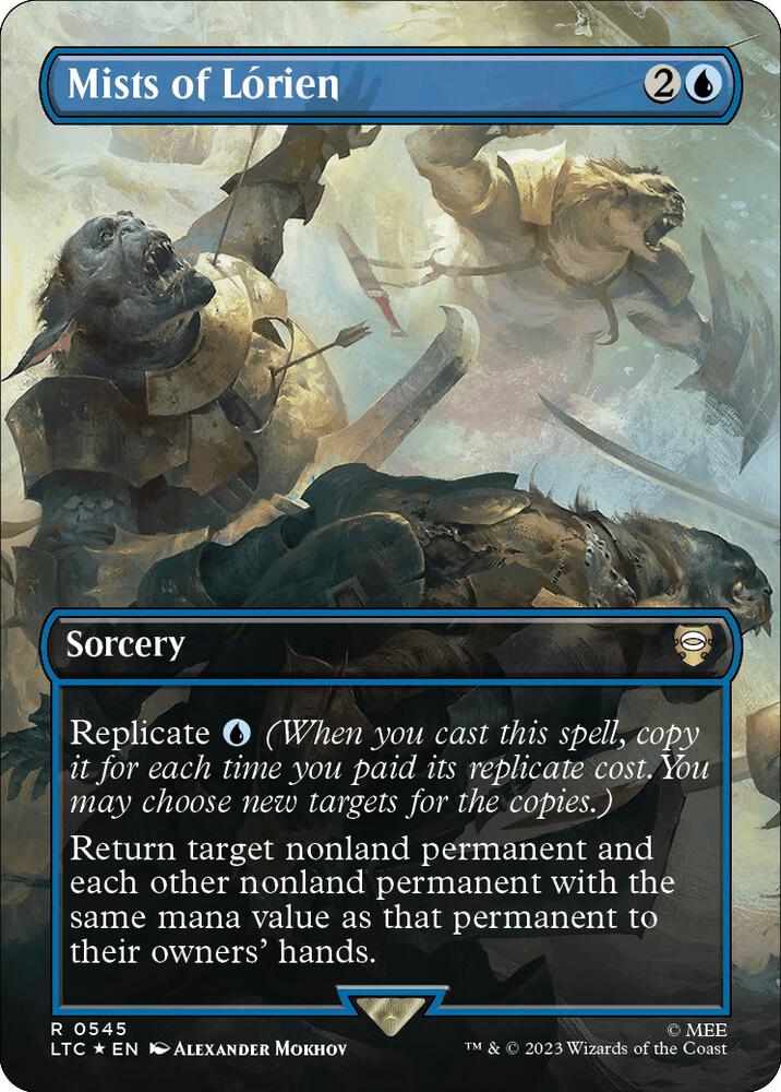 Mists of Lorien Borderless Surge Foil 545 (Commander: The Lord of the Rings: Tales of Middle-earth)  - Borderless Surge Foil