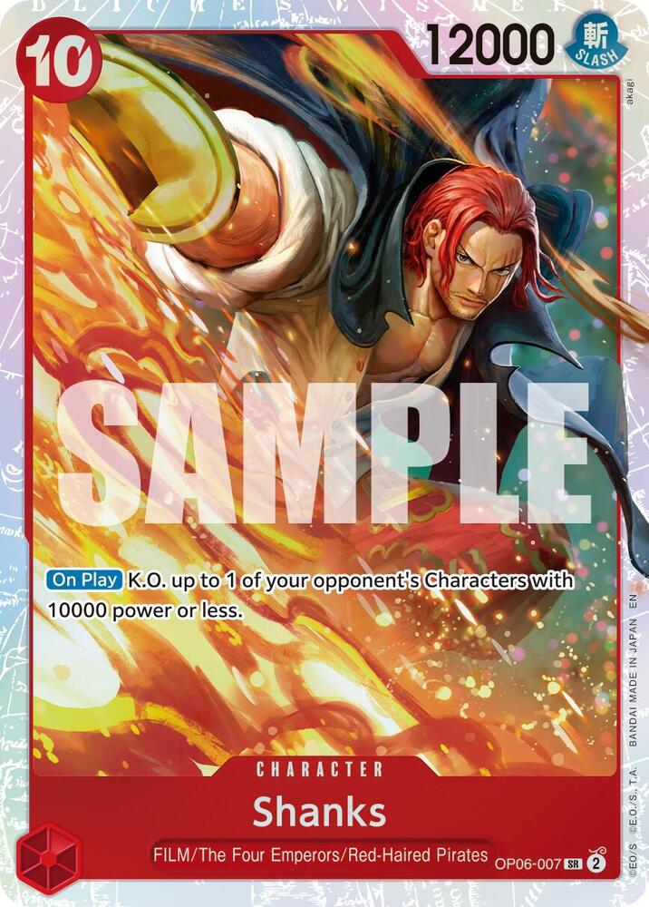 Shanks (Reprint) OP06-007 (Premium Booster -The Best- Vol. 2)  - Foil