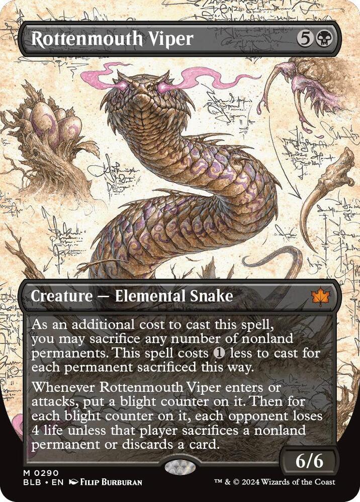 Rottenmouth Viper 290 (Bloomburrow)  - Borderless