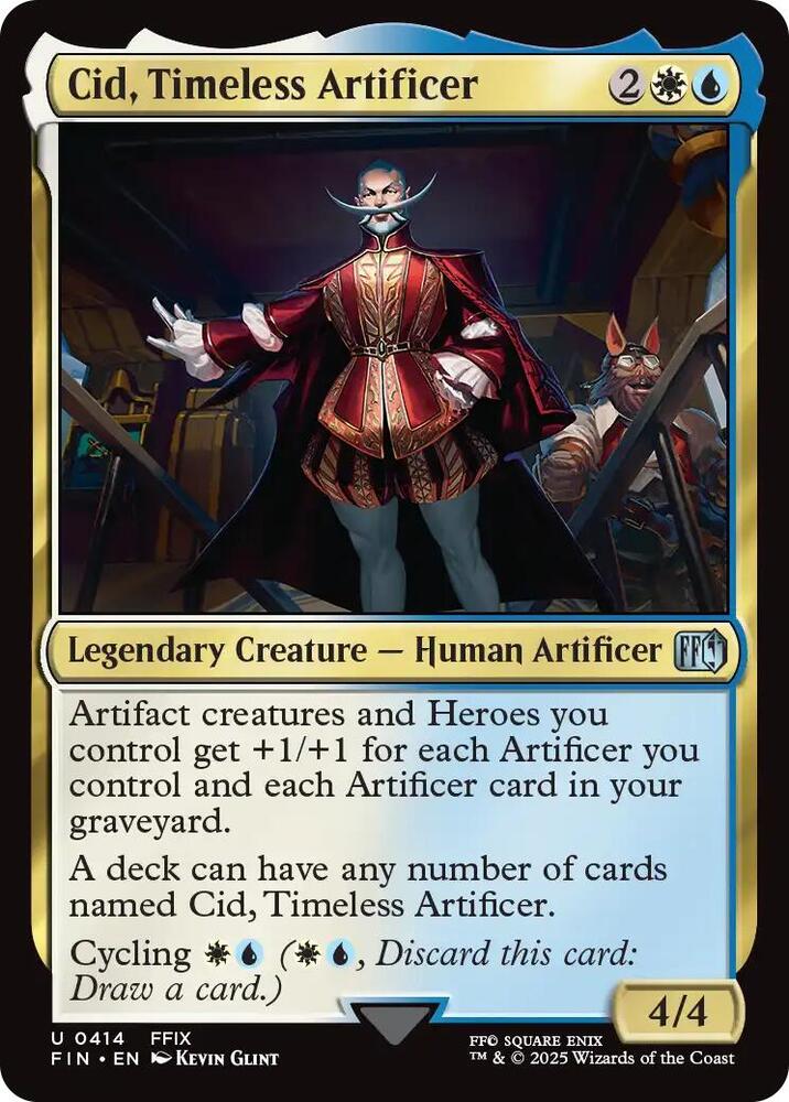 Cid, Timeless Artificer 414/309 (FINAL FANTASY)  - Foil