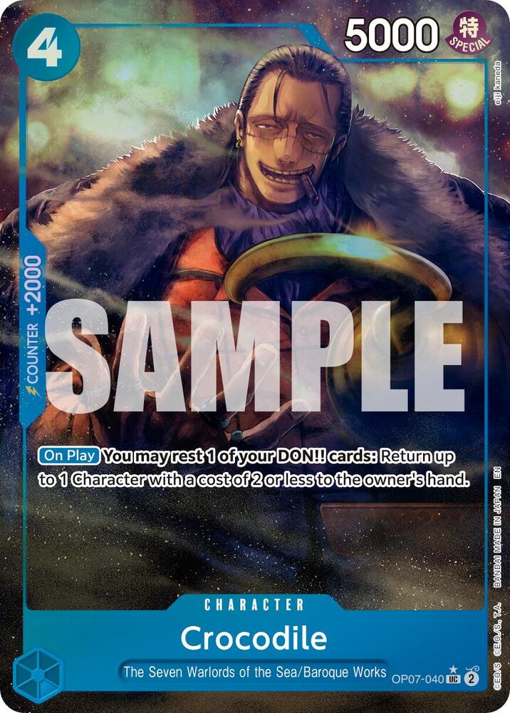 Crocodile OP07-040 (Premium Booster -The Best- Vol. 2)  - Alternate Art Foil