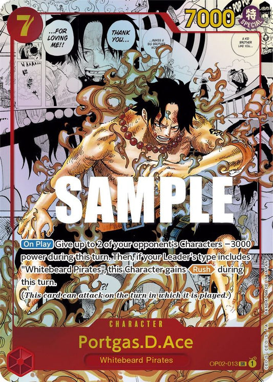 Portgas.D.Ace OP02-013 (Paramount War)  - Manga Foil