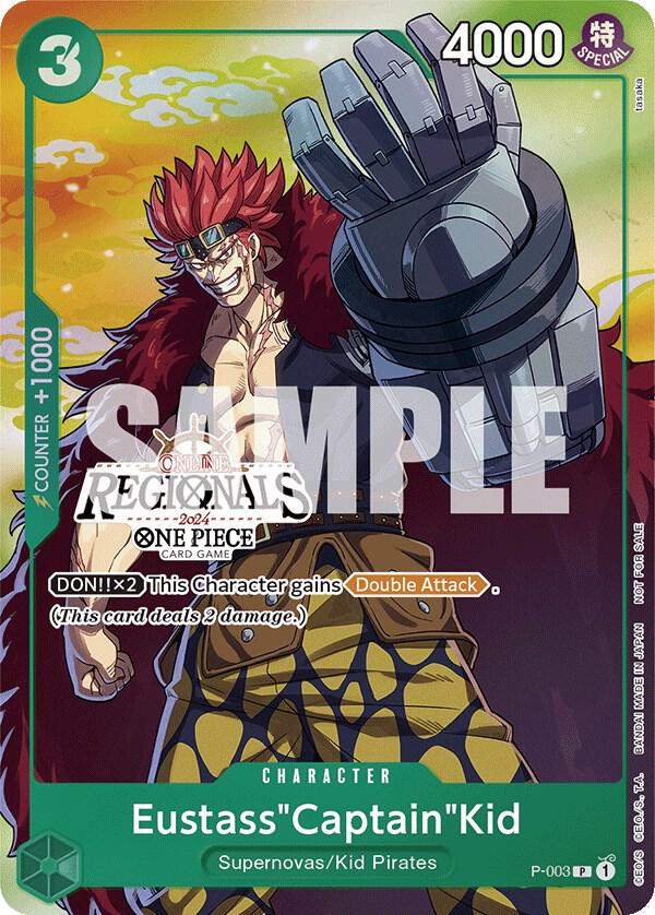 Eustass"Captain"Kid (Online Regional 2024 Vol.2 Participant) P-003 (One Piece Promotion Cards)  - Foil