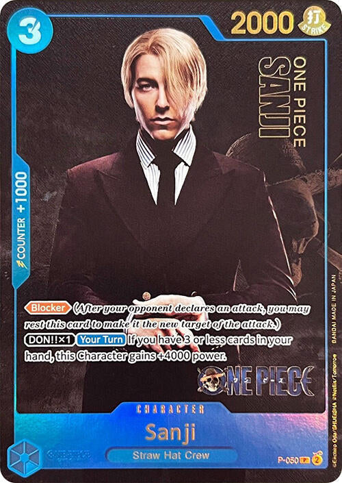 Sanji (PCC Live Action) P-050 (One Piece Promotion Cards)  - Foil