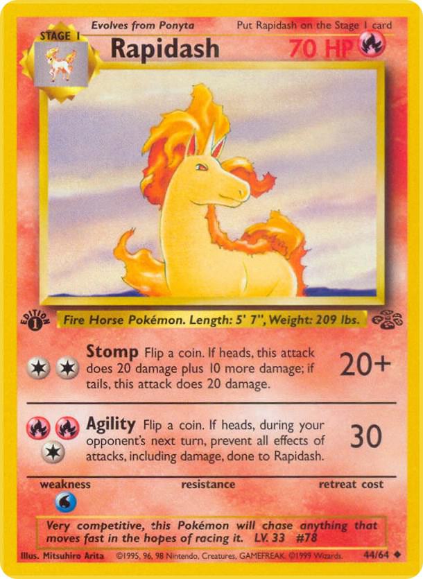 Rapidash 44/64 (Jungle)  - 1st Edition