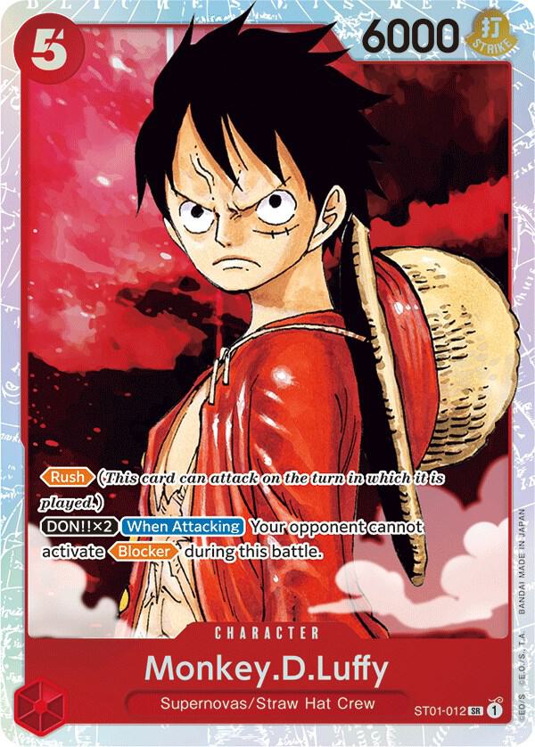 Monkey.D.Luffy ST01-012 (Starter Deck 1: Straw Hat Crew)  - Foil