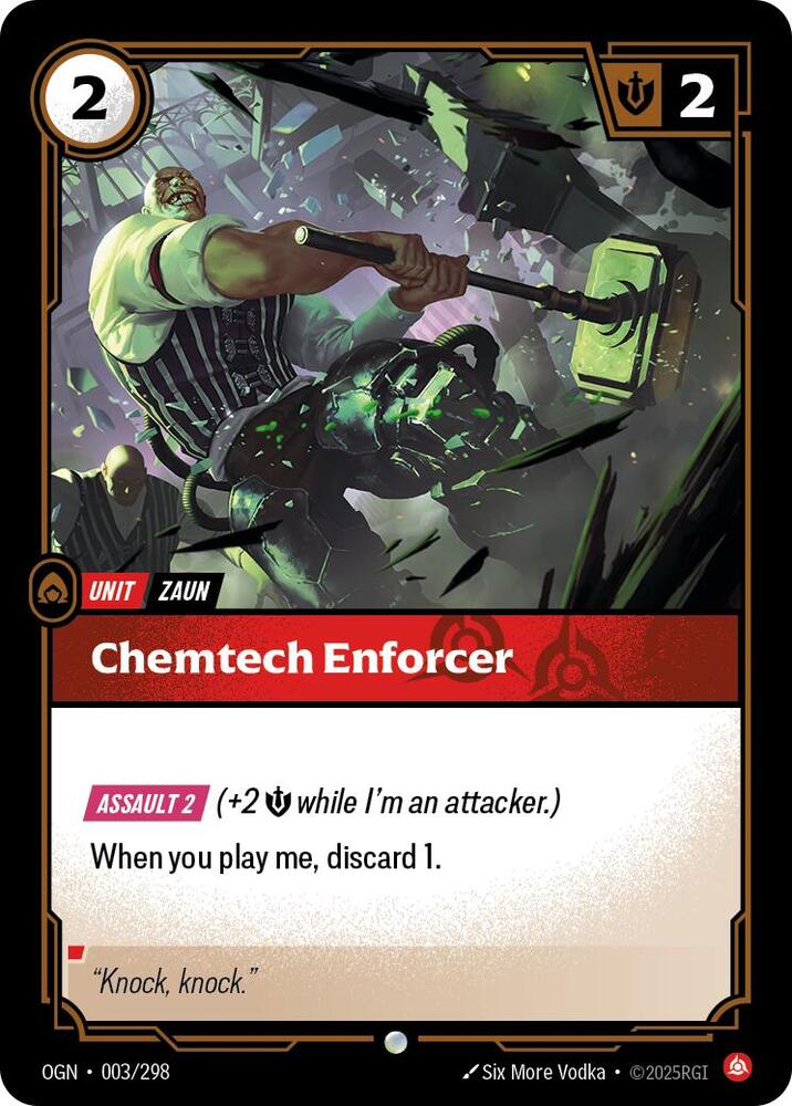 Chemtech Enforcer 003/298 (Origins)  - Foil