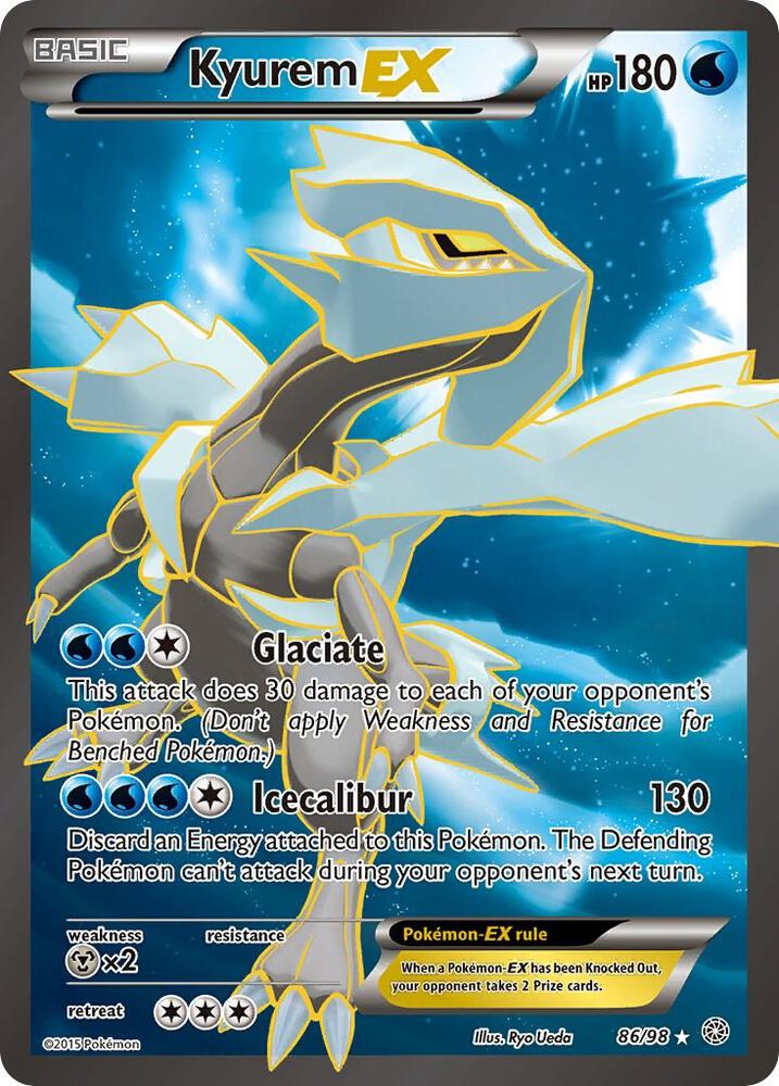 2015 Pokemon XY - Ancient Origins 86/98 Kyurem EX Full Art Ultra Rare