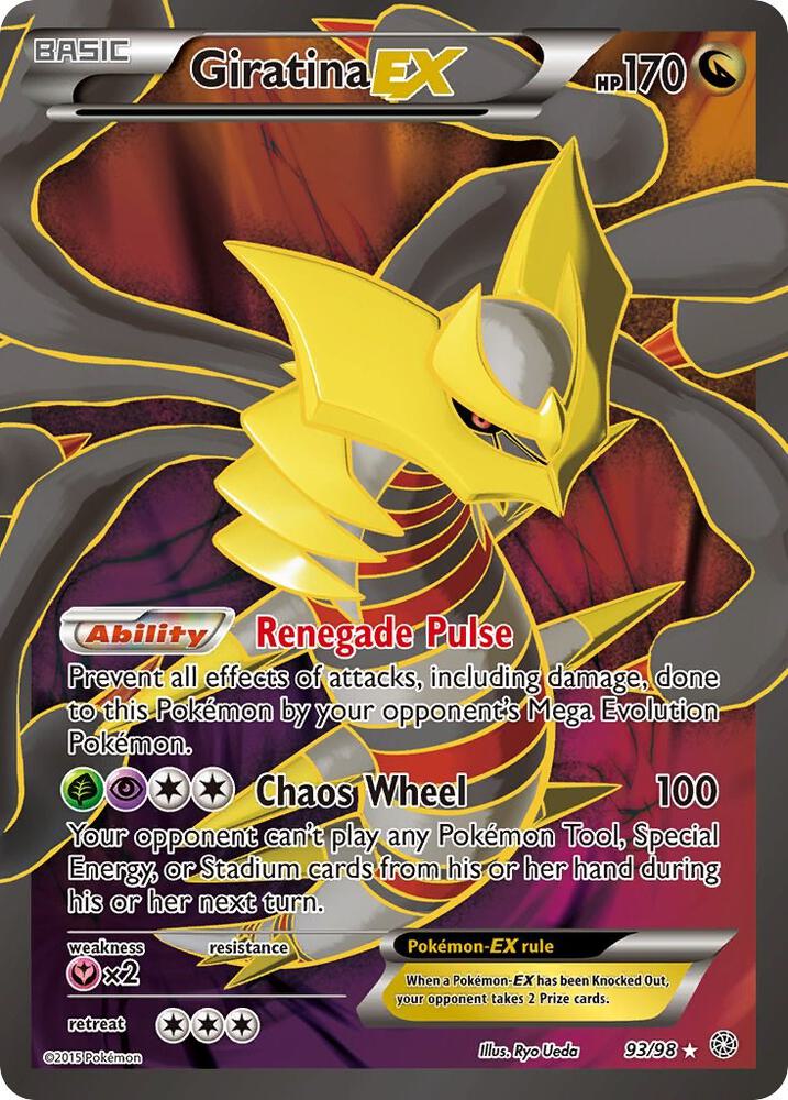 2015 Pokemon XY - Ancient Origins 93/98 Giratina EX Full Art Ultra Rare