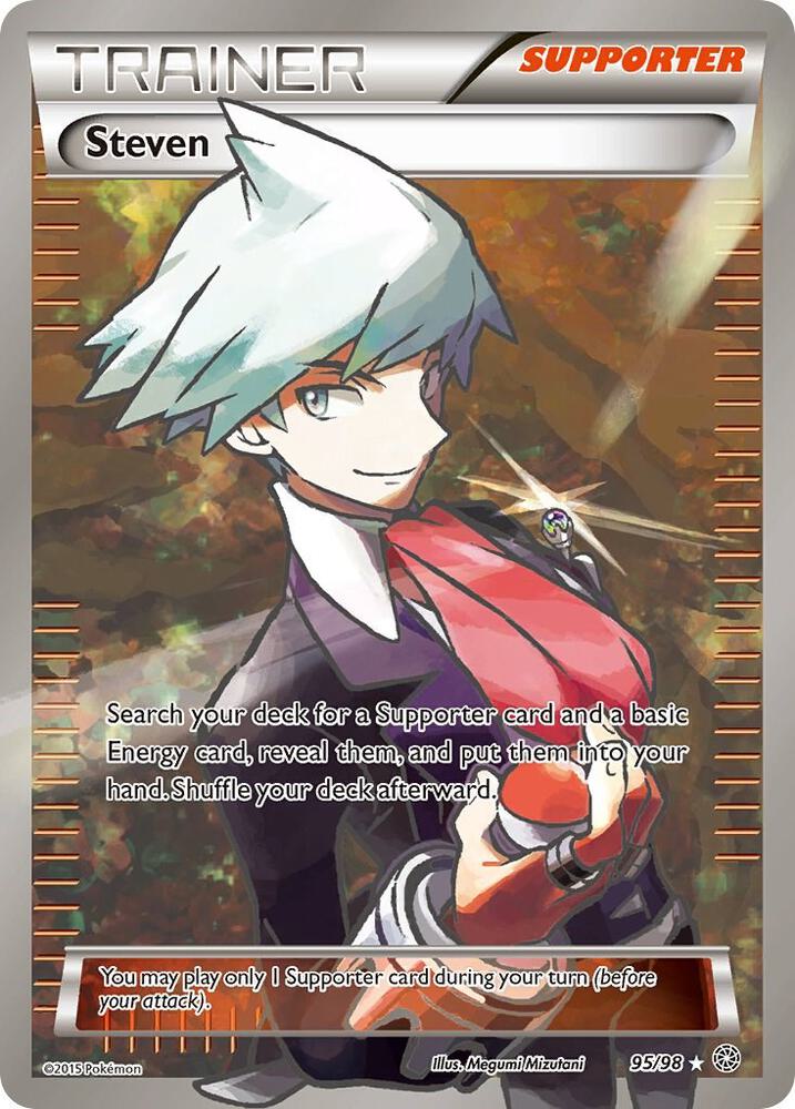 2015 Pokemon XY - Ancient Origins 95/98 Steven Full Art Ultra Rare