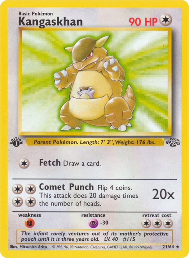 1999 Pokemon Jungle 21/64 Kangaskhan (21) Rare