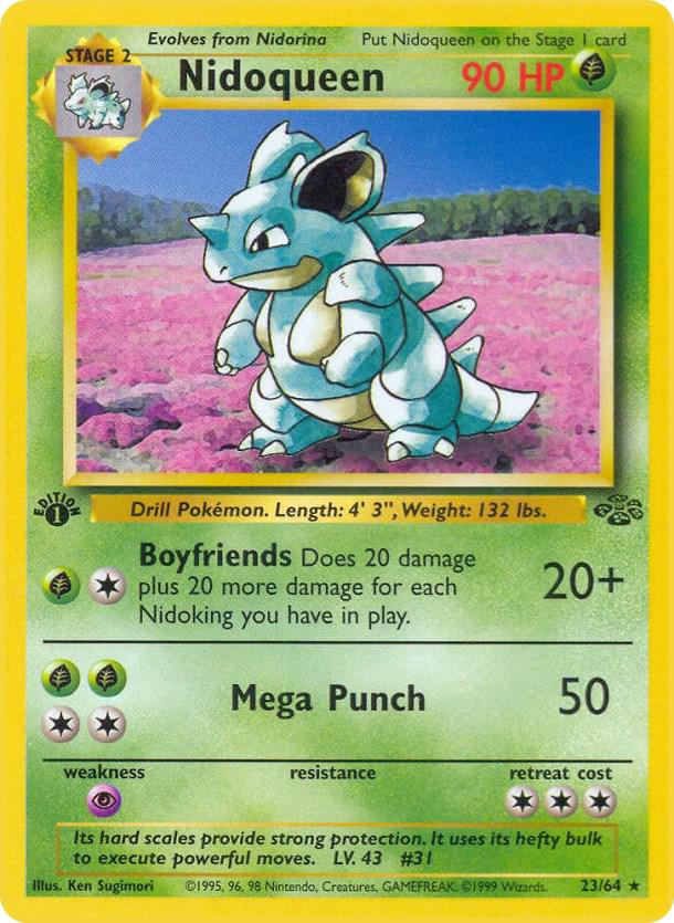 1999 Pokemon Jungle 23/64 Nidoqueen (23) Rare