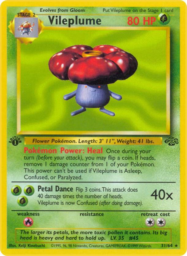 1999 Pokemon Jungle 31/64 Vileplume (31) Rare