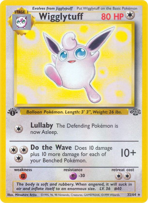 1999 Pokemon Jungle 32/64 Wigglytuff (32) Rare