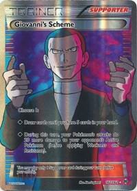 2015 Pokemon XY - BREAKthrough 162/162 Giovanni's Scheme (Full Art) Ultra Rare