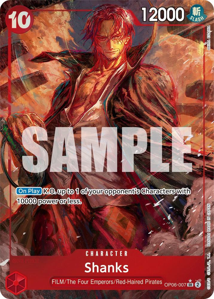 Shanks OP06-007 (Wings of the Captain)  - Alternate Art Foil