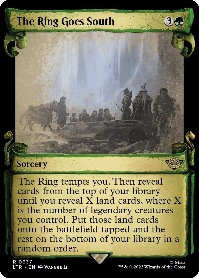 The Ring Goes South 637 (Universes Beyond: The Lord of the Rings: Tales of Middle-earth)  - Showcase Scroll Foil