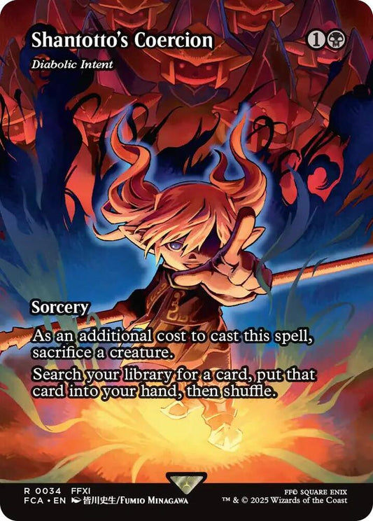 Shantotto's Coercion - Diabolic Intent 34 (FINAL FANTASY: Through the Ages)  - Showcase Foil