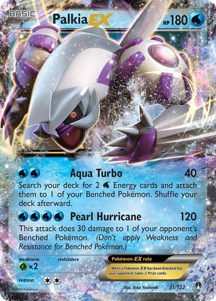 2016 Pokemon XY - BREAKpoint 31/122 Palkia EX Ultra Rare