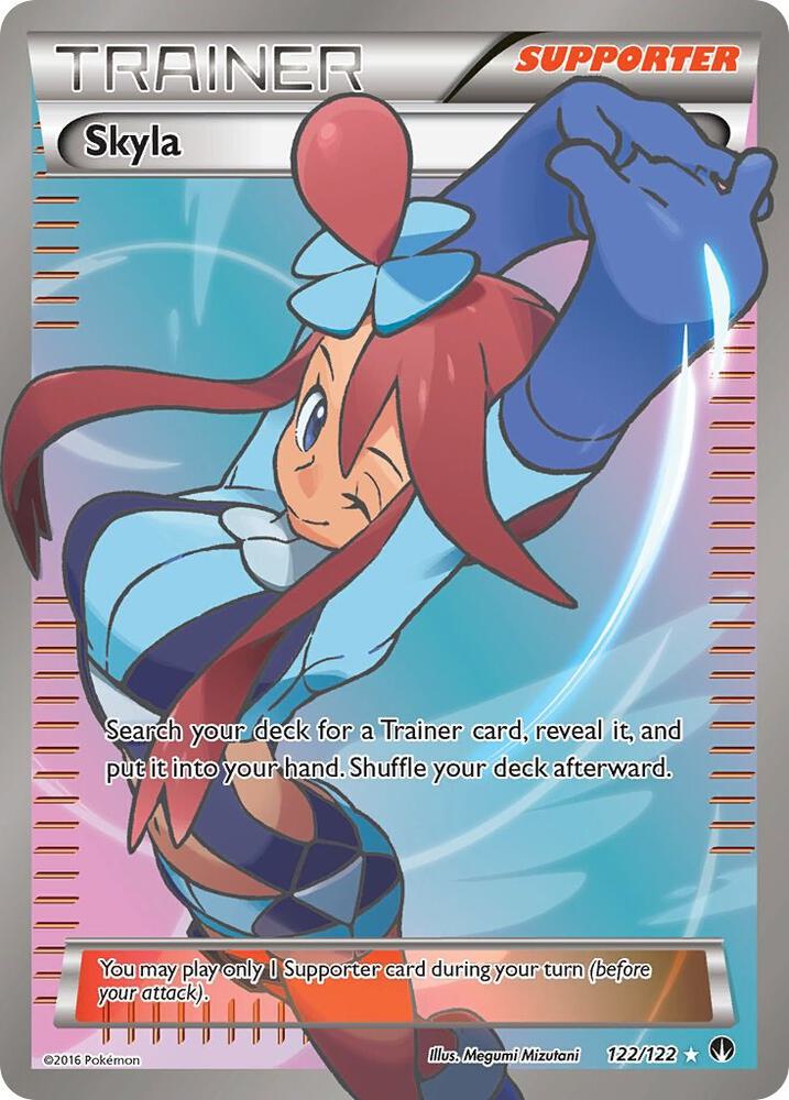 2016 Pokemon XY - BREAKpoint 122/122 Skyla Ultra Rare